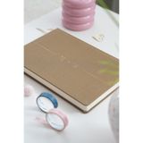 Matt Notebook 2026-2027 A5 Keten Akademik Ajanda 15X21 cm - 17 Aylık Sütlü Kahve
