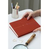 Matt Notebook 2026-2027 A5 Keten Akademik Ajanda 15X21 cm - 17 Aylık Tarçın