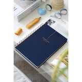 Matt Notebook 2026-2027 A5 Keten Akademik Ajanda Spiralli 15X21 cm - 17 Aylık Lacivert