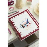 Matt Notebook 2026-2027 Akademik Kare Ajanda Spiralli - 17 Aylık - Bordo