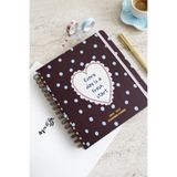 Matt Notebook 2026-2027 Akademik Kare Ajanda Spiralli - 17 Aylık Kalp