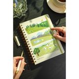 Matt Notebook 2026 Yılı A5 Spiralli Ajanda 15x21 cm - 12 Aylık 90 gr Kağıt - Yeşil