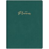 Matt Notebook 2027 Yılı 20X27 cm Keten Haftalık Planlayıcı Ajanda Koyu Yeşil