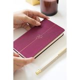 Matt Notebook 2027 Yılı Haftalık Keten 9x17 cm Cep Ajandası 12 Aylık Bordo
