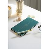 Matt Notebook 2027 Yılı Haftalık Keten 9X17 cm Cep Ajandası 12 Aylık Koyu Yeşil