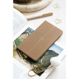 Matt Notebook 2027 Yılı Haftalık Keten 9x17 cm Cep Ajandası 12 Aylık Sütlü Kahve