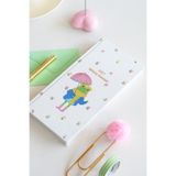 Matt Notebook 2027 Yılı Keten Haftalık Planlayıcı Kareli Cep Ajandası 9x18 cm Kurbağa