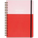 Matt Notebook 20X28 cm A4 Lastikli Spiralli Sert Kapak Not Defteri Çizgili