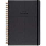 Matt Notebook 20X28 cm A4 Lastikli Spiralli Sert Kapak Not Defteri Kareli