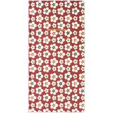 Matt Notebook 9X18 cm Bordo Keten Süresiz Haftalık Planlayıcı Kareli Ajanda Cep Ajandası Çiçekler