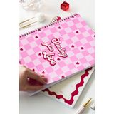 Matt Notebook A4 Spiralli Okul Defteri 80 Yaprak 2'li Set – Çizgili & Kareli - Bordo