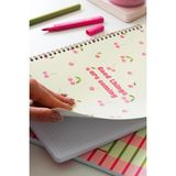 Matt Notebook A4 Spiralli Okul Defteri 80 Yaprak 2'li Set – Çizgili & Kareli - Kırmızı