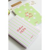 Matt Notebook A4 Spiralli Okul Defteri 80 Yaprak 2'li Set – Çizgili & Kareli - Pembe