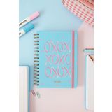 Matt Notebook A5 15X21 cm Spiralli Lastikli Çizgili Tarihsiz Not Defteri Xoxo