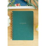 Matt Notebook A5 Spiralli Keten Not Defteri Koyu Yeşil 15x21 cm 104 Yaprak