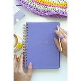 Matt Notebook A5 Spiralli Keten Not Defteri Lila 15x21 cm 104 Yapraklı Çizgili