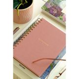 Matt Notebook A5 Spiralli Keten Not Defteri Pembe 15x21 cm 104 Yapraklı Kullanım Kolaylığı