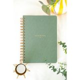Matt Notebook A5 Spiralli Keten Not Defteri Yeşil 15x21 cm 104 Yaprak Çizgili