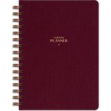 Matt Notebook A5 Spiralli Keten Süresiz Planlayıcı Ajanda Bordo 104 Yaprak 15x21 cm
