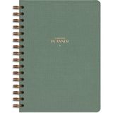 Matt Notebook A5 Spiralli Keten Süresiz Planlayıcı Ajanda Yeşil