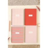 Matt Notebook A5 Spiralli Okul Defteri 80 yaprak 4'lü Set - Kareli 768PSERI