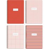 Matt Notebook A5 Spiralli Okul Defteri 80 Yaprak 4'lü Set - Kareli