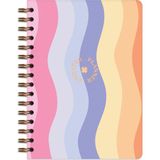 Matt Notebook A5 Spiralli Süresiz Planlayıcı Ajanda Gökkuşağı 15x21 cm 104 Yaprak