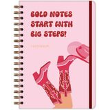 Matt Notebook B5 17X24 cm Spiralli Lastikli Noktalı Tarihsiz Not Defteri Çizme