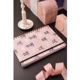 Matt Notebook B5 17X24 cm Spiralli Lastikli Noktalı Tarihsiz Not Defteri Fiyonklar