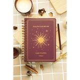 Matt Notebook Bullet Journal Edition A5 15X21 cm Spiralli Noktalı Tarihsiz Not Defteri Güneş