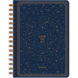 Matt Notebook Bullet Journal Edition A5 15X21 cm Spiralli Noktalı Tarihsiz Not Defteri Yıldızlar