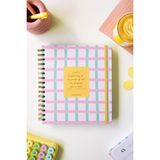 Matt Notebook Kareli Ajanda Süresiz Planlayıcı 19x21 cm 224 Sayfa Şık Tasarım