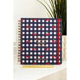 Matt Notebook Kareli Ajanda Süresiz Planlayıcı 224 Sayfa Kiraz Desenli 19x21 cm
