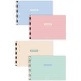 Matt Notebook Matt 17X25 4'lü Resim Defteri Seti 20 Yaprak 150 Gram Küçük Boy 4 Adet Renkli Defter
