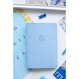 Matt Notebook Pasaport Kılıfı Mavi Suni Deri Şık Tasarım Kadınlar İçin Hediye Seçeneği