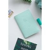 Matt Notebook Pasaport Kılıfı Yeşil Suni Deri Kartlık Bölmeli Fermuarlı Model