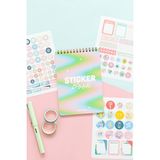 Matt Notebook Renkli Etiket Defteri 828 Adet 12x17 cm Düz Yaprak Tasarımı
