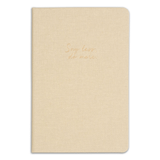 Matt Notebook Sert Kapak Düz Çizgisiz 14x20 cm Bej Defter
