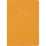 Matt Notebook Sert Kapak Düz Çizgisiz 14x20 cm Hardal Sarı Defter