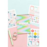 Matt Notebook Sticker Book 828 Adet Renkli Etiket Defteri 6107SERI