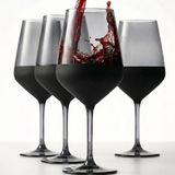 Matte 4'lü Kadeh Seti Siyah 490 cc