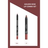 Matte Lipstick Crayon No:27 Mat Ruj 3,5 G & Emily Long Lasting Lip Pencil NO:226 Dudak Kalemi Seti - Çok Renkli