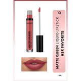 Matte Queen Lipstick Kalıcı Mat Likit Ruj - 10 Her Favorite - Pembe
