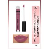 Matte Queen Lipstick Kalıcı Mat Likit Ruj - 20 Passionate Heart - Mor
