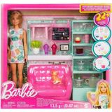 Mattel Barbie Çay Saati Oyun Seti HKT94 Eğlenceli Temalı Kız Çocuk Aksesuarı Renkli Tasarım - Pembe
