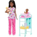 Mattel Barbie Kariyerleri Bebek Doktoru Oyun Seti, Esmer Jcr71