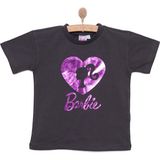 Mattel Barbie Kız Tshirt Kız Bebek - 1,5 Yaş - Antrasit