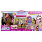 Mattel Barbie Oyuncak Ahır Oyun Seti, Oyuncak Bebek, At Ve Aksesuar Hxj44