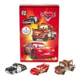 Mattel Disney Pixar Cars Die-Cast Araç 3-Paket | Lightning McQueen, Mater & Sheriff ile 3 Döküm Oyuncak Otomobil ve Kamyon Seti (Amazon'a Özel)