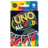 Mattel Games 112 Kartlı UNO All Wild Kart Oyunu, 7 Yaş ve Üzeri Oyuncular için Çocuk, Aile ve Yetişkin Oyun Gecesi için Hediye